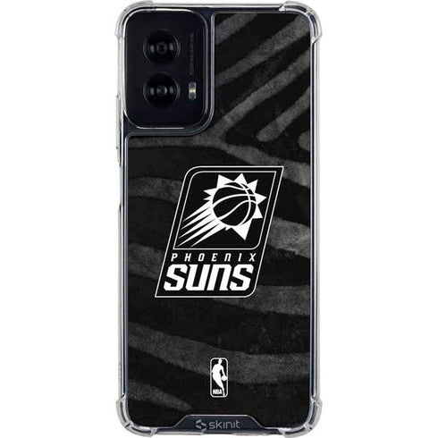 NBA Phoenix Suns Black Animal Print Moto G Power 5G (2024) Clear Case