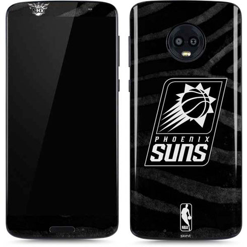 NBA Phoenix Suns Black Animal Print Moto G6 Skin