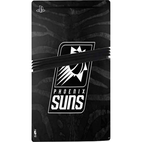 NBA Phoenix Suns Black Animal Print PS5 Pro Disk Console Skin