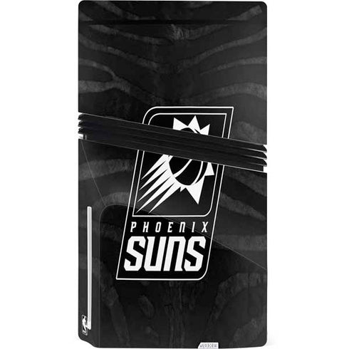 NBA Phoenix Suns Black Animal Print PS5 Pro Disk Console Skin