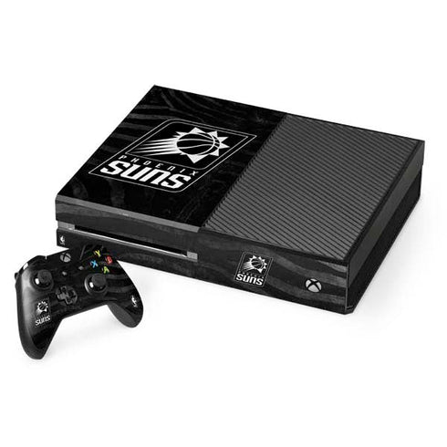 NBA Phoenix Suns Black Animal Print Xbox One Console and Controller Bundle Skin