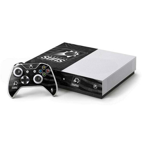 NBA Phoenix Suns Black Animal Print Xbox One S Console and Controller Bundle Skin
