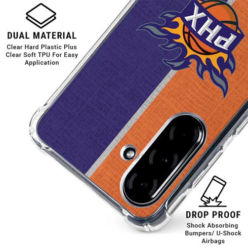 NBA Phoenix Suns Canvas Galaxy A36 5G Clear Case