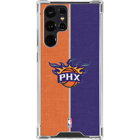 NBA Phoenix Suns Canvas Galaxy S23 Ultra Clear Case