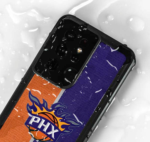 NBA Phoenix Suns Canvas Galaxy S24 Ultra Waterproof Case