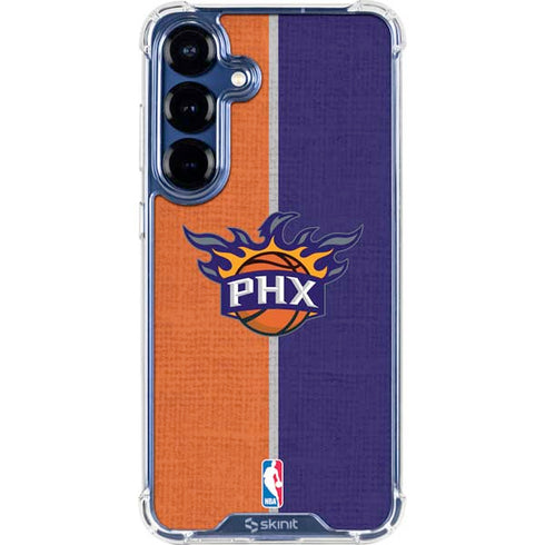 NBA Phoenix Suns Canvas Galaxy S25 FE Clear Case