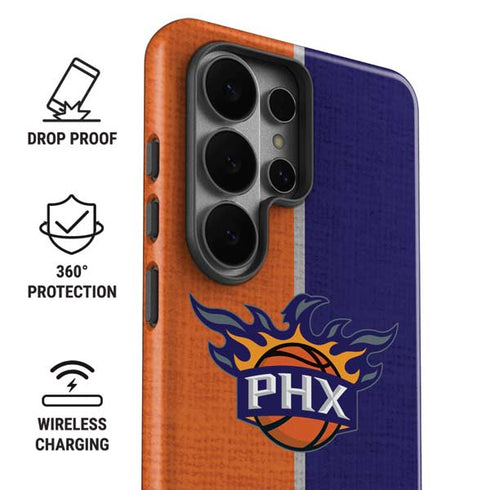 NBA Phoenix Suns Canvas Galaxy S26 Ultra Impact Case
