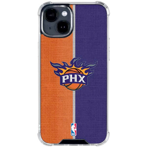 NBA Phoenix Suns Canvas iPhone 15 Clear Case
