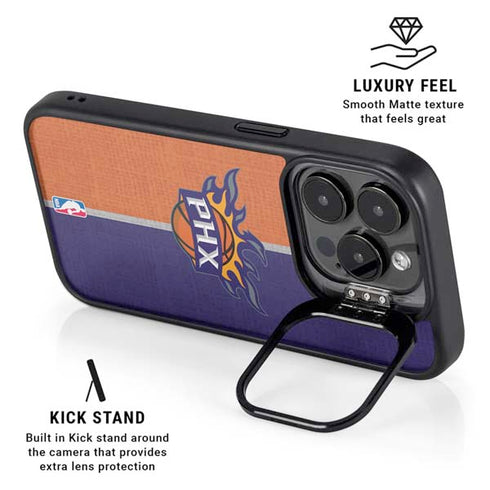 NBA Phoenix Suns Canvas iPhone 15 Pro Kickstand Case