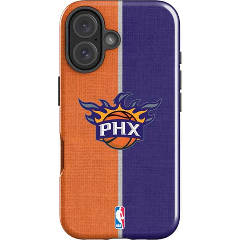 NBA Phoenix Suns Canvas iPhone 16 Impact Case