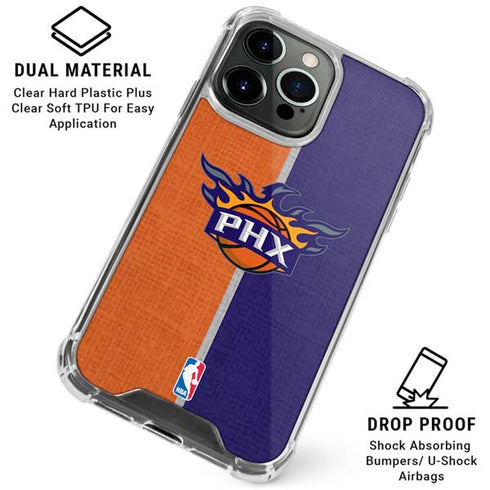 NBA Phoenix Suns Canvas iPhone 16 Pro Clear Case