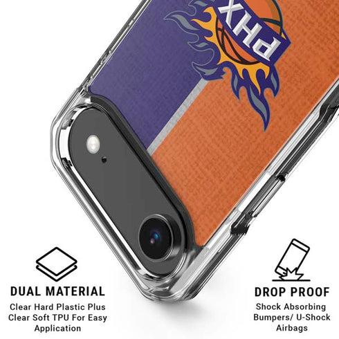 NBA Phoenix Suns Canvas iPhone 17 Air Clear Case