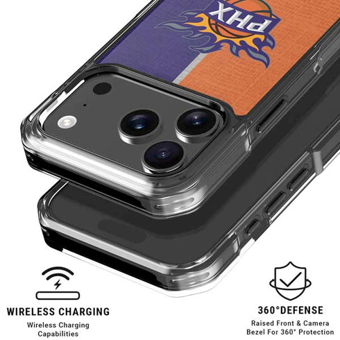 NBA Phoenix Suns Canvas iPhone 17 Pro Max Clear Case