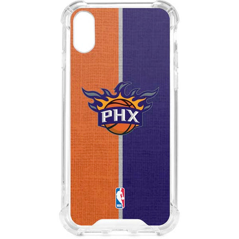 NBA Phoenix Suns Canvas iPhone XS Clear Case