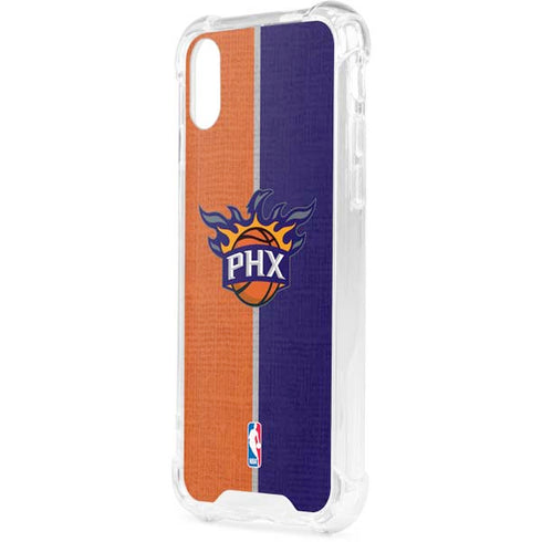 NBA Phoenix Suns Canvas iPhone XS Clear Case