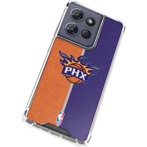 NBA Phoenix Suns Canvas Moto G 5G (2025) Clear Case
