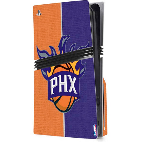 NBA Phoenix Suns Canvas PS5 Pro Disk Console Skin