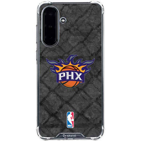 NBA Phoenix Suns Dark Rust Galaxy A36 5G Clear Case