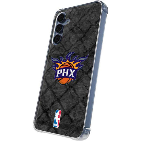 NBA Phoenix Suns Dark Rust Galaxy A55 5G Clear Case