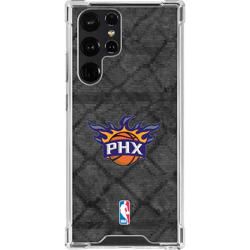 NBA Phoenix Suns Dark Rust Galaxy S23 Ultra Clear Case