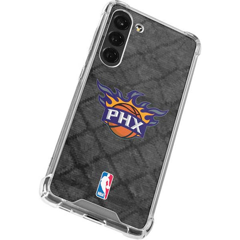NBA Phoenix Suns Dark Rust Galaxy S24 FE Clear Case