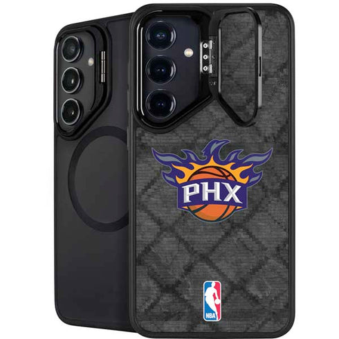 NBA Phoenix Suns Dark Rust Galaxy S24 FE Kickstand Case