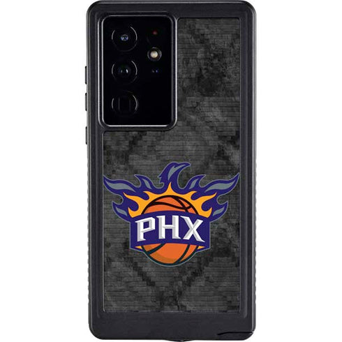 NBA Phoenix Suns Dark Rust Galaxy S24 Ultra Waterproof Case