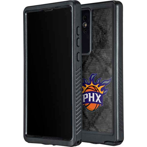 NBA Phoenix Suns Dark Rust Galaxy S24 Ultra Waterproof Case