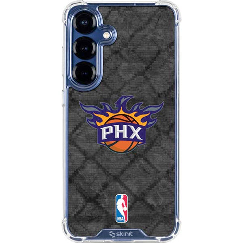 NBA Phoenix Suns Dark Rust Galaxy S25 Plus Clear Case