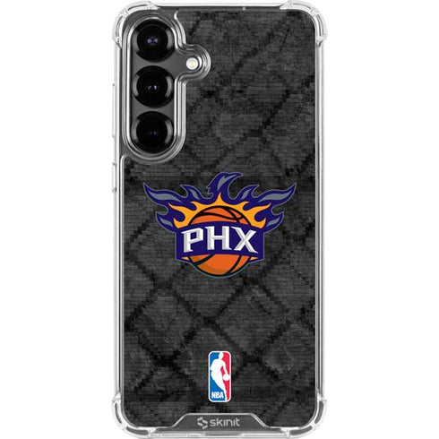 NBA Phoenix Suns Dark Rust Galaxy S26 Clear Case