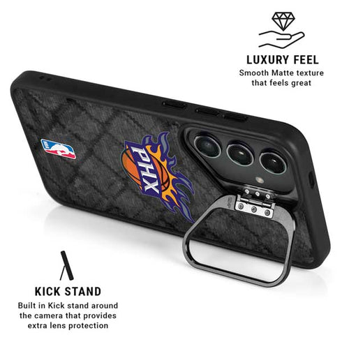 NBA Phoenix Suns Dark Rust Galaxy S26 Kickstand Case
