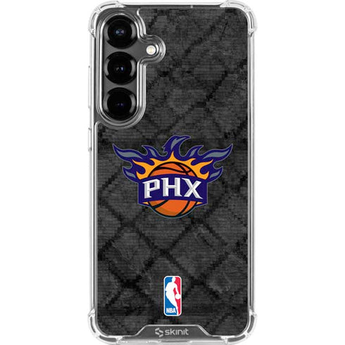 NBA Phoenix Suns Dark Rust Galaxy S26 Plus Clear Case