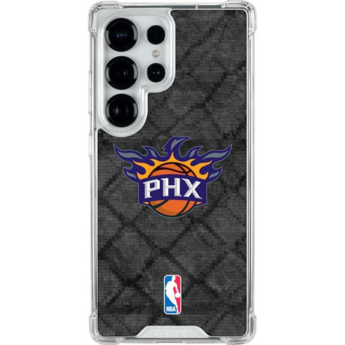 NBA Phoenix Suns Dark Rust Galaxy S26 Ultra Clear Case
