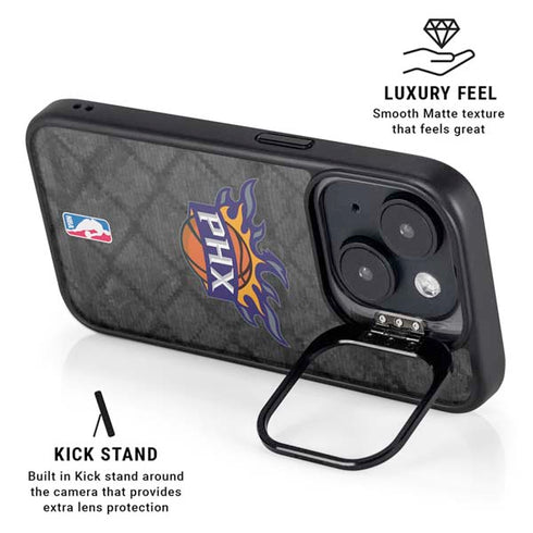 NBA Phoenix Suns Dark Rust iPhone 14 Plus Kickstand Case