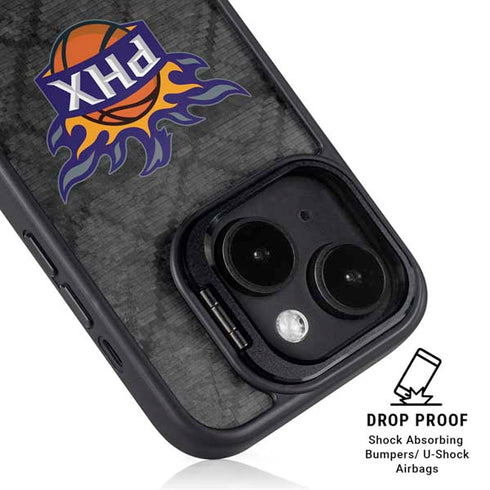 NBA Phoenix Suns Dark Rust iPhone 14 Plus Kickstand Case