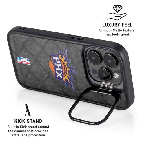 NBA Phoenix Suns Dark Rust iPhone 14 Pro Max Kickstand Case