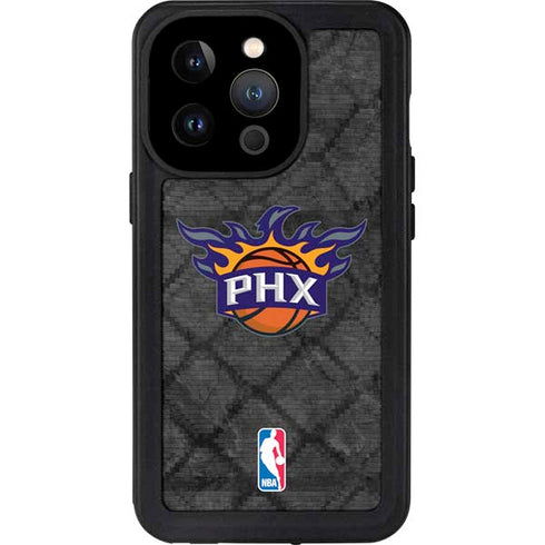 NBA Phoenix Suns Dark Rust iPhone 15 Pro Waterproof Case