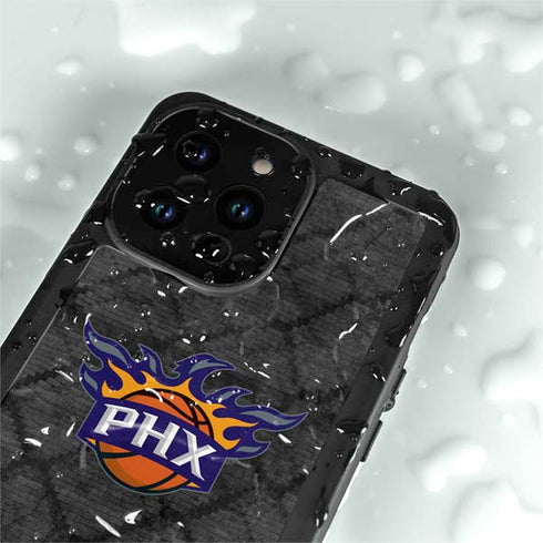 NBA Phoenix Suns Dark Rust iPhone 15 Pro Waterproof Case