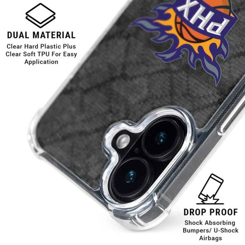NBA Phoenix Suns Dark Rust iPhone 16 MagSafe Case