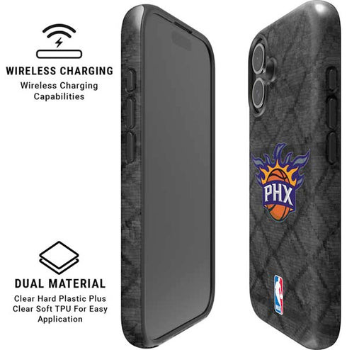 NBA Phoenix Suns Dark Rust iPhone 16 Magsafe Impact Case