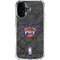 NBA Phoenix Suns Dark Rust iPhone 16 Plus Clear Case