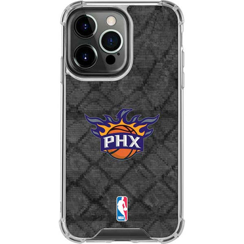 NBA Phoenix Suns Dark Rust iPhone 16 Pro Clear Case