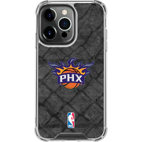 NBA Phoenix Suns Dark Rust iPhone 16 Pro Max Clear Case