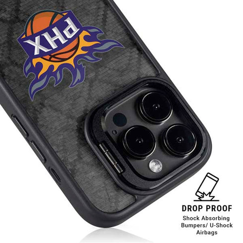 NBA Phoenix Suns Dark Rust iPhone 16 Pro Max Kickstand Case