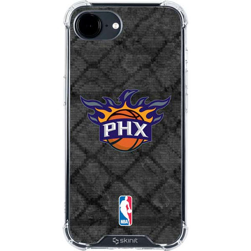 NBA Phoenix Suns Dark Rust iPhone 16e Clear Case