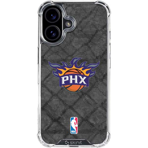 NBA Phoenix Suns Dark Rust iPhone 17 Clear Case