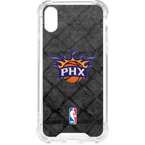 NBA Phoenix Suns Dark Rust iPhone XS Clear Case