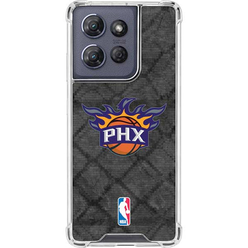 NBA Phoenix Suns Dark Rust Moto G 5G (2025) Clear Case