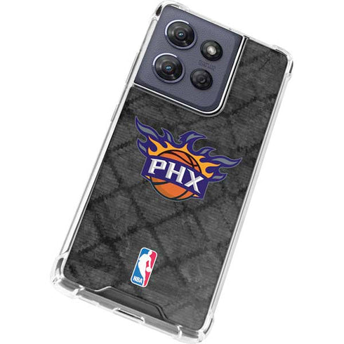 NBA Phoenix Suns Dark Rust Moto G 5G (2025) Clear Case