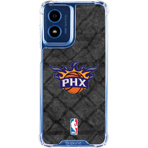 NBA Phoenix Suns Dark Rust Moto G 5G (2024) Clear Case